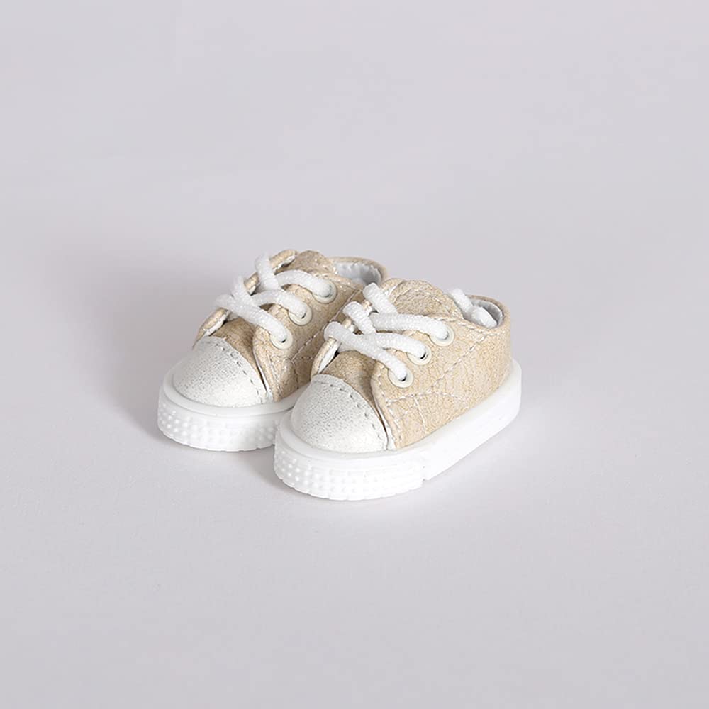 Chaussures 1/6 BJD stables en toile kaki pour faire tenir debout votre poupée de 30 cm