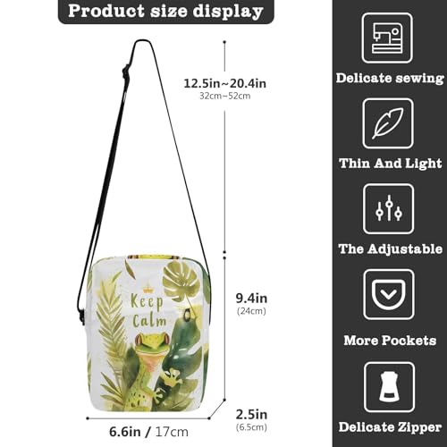 animal Green Keep Calm cute messenger bag Crossbody Bags For Women Casual Womens Purse Adjustable Strap for School Shopping3