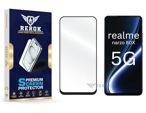 Image of Gorilla Tempered Glass Screen Protector Compatible with Realme Narzo 80x 5G [Pack of 1] | Edge-to-Edge, Bubble-Free, Case Friendly, Easy Installation Kit