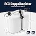 hünersdorff 824900 ECO / Doppelkanister / Kombikanister für Kraftstoff und Öl mit zwei Einfüllsystemen, 5,5 + 3 Liter, UN-Zulassung, Made in Germany, weiß