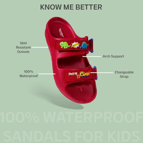 Image of KazarMax Hopits EVOLVE Kids Boys & Girls Environment Friendly | Light Weight | Water Proof | Skid Resistant Sandal