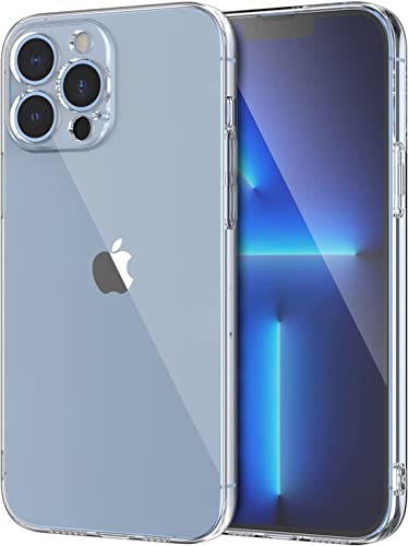Image of NISHTECH for iPhone 13 Pro Premium Hybrid Transparent Soft Slim Dust Proof Back Case Cover with Camera Protection
