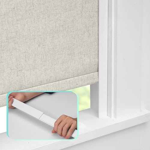 Blackout Retractable Blackout Strip for Window Shades and Blinds Side Tracks for Cordless Shades Light Blocking Strips for Bedroom (White 26 2Pcs)