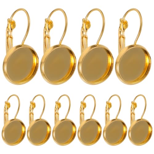 Catálogo para Comprar On-line Pirorey comprados en linea. 45 VILLFUL Bandejas Para Aretes 20 Piezas Con Bases De Bisel Y Ganchos De Acero Inoxidable Para Hacer Pendientes En Blanco De Bisel Colgante Para Bisutería Diy