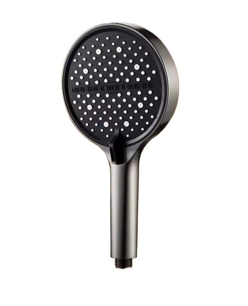 TCVCTNMZTX 15CM Big Panel Massage Spa Pressurized Shower Head 7 Modes High Pressure Rainfall One-Key Stop Handheld Showerhead Shower Head(B)