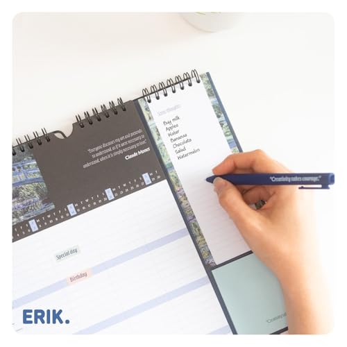 Grupo Erik Wall Planner 2026 - Art Gifts For Family | Monthly Planner With Stickers, Pen, Shopping List, Sticky Notes | Wall Calendar 16 Months Sep 2025 - Dec 2026 - Image 5
