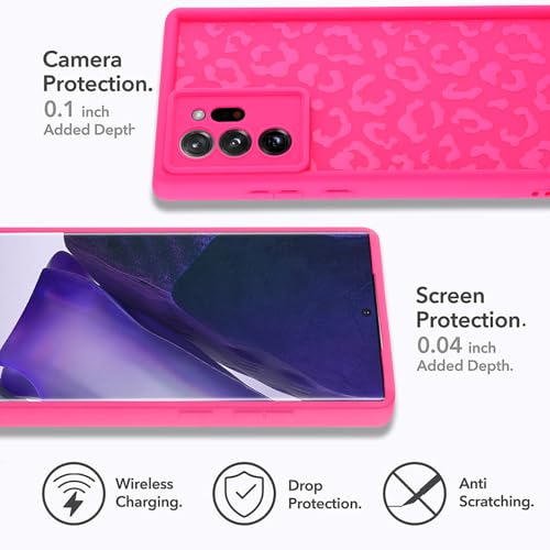 Image of Compatible with Samsung Galaxy Note 20 Ultra Case, Hot Pink