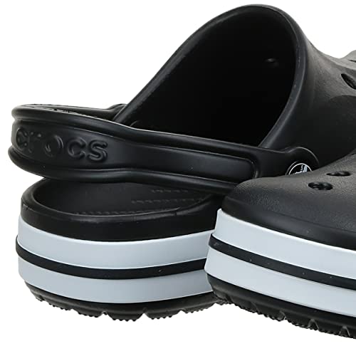 Crocs Unisex-Adult Bayaband Clogs, Black/White, 8 Men/10 Women #TOP6