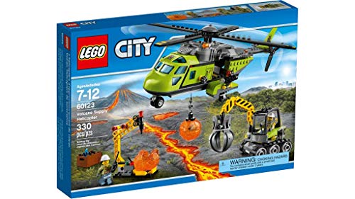 LEGO - 60123 - L'Hélicoptère d'Approvisionnement du Volcan
