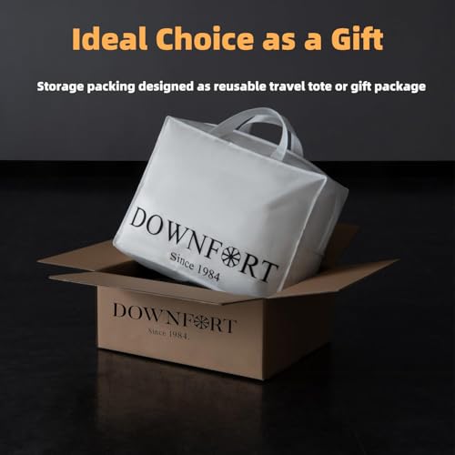 Downfort B-DUVET-WHITE-K Premium Hungarian White Goose Down Feather Comforter King Size thumb #8