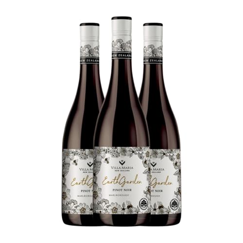 Villa Maria Earth Garden Pinot Negro: Caja de 3 Botellas 75 cl | Vino Tinto Premium de Marlborough Villa Maria Earth Garden Pinot Negro: Caja de 3 Botellas 75 cl | Vino Tinto Premium de Marlborough