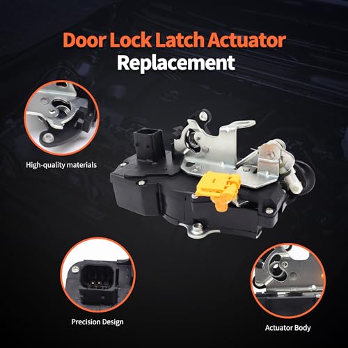 Image of HiSport Rear Right Door Lock Actuator 931-109 | Compatible with Cadillac Escalade Chevy Avalanche Silverado Suburban Tahoe GMC Sierra Yukon 2007-2009 6.2L 5.3L