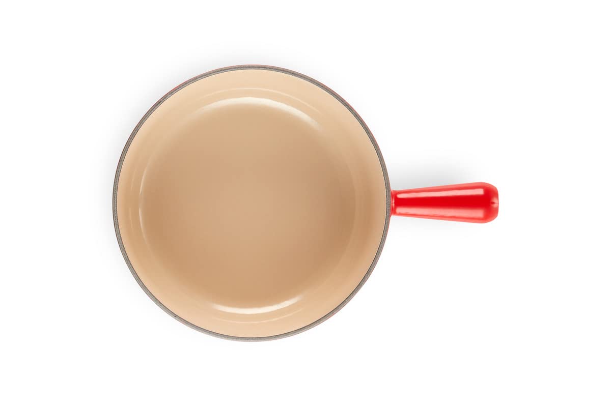 Le Creuset Caquelon aus Gusseisen, 24 cm, 3,3 Liter, Kirschrot, 20007240602460