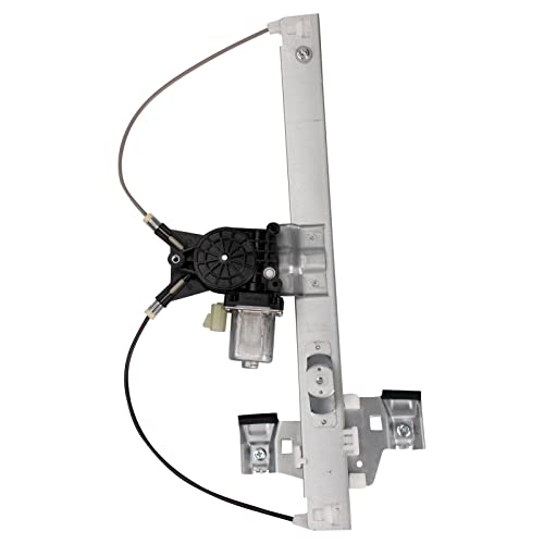 Image of TRQ Rear Right Power Window Regulator & Motor Assembly Passenger Side Compatible with 2004-2008 Pontiac Grand Prix