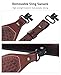 CVLIFE Leather Rifle Sling Two Point Sling Leather Gun Sling with Ammo Holder Adjustable Gun Strap Traditional Sling with Swivels Brown