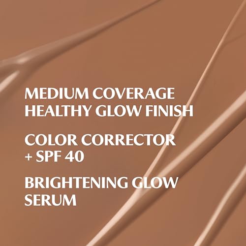 Image of IT Cosmetics CC+ Nude Glow SPF 40 - Medium Coverage Foundation, 2% Niacinamide + Hyaluronic Acid Brightening Glow Serum, Lightweight Up to 24H Hydration, Normal to Dry & Mature Skin - 1.08 fl oz