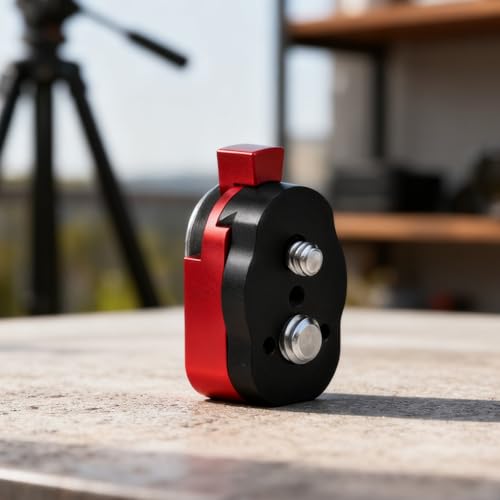 Luz LED y monitor con placa de liberación rápida, adaptador de montaje y tornillo de 1/4 2