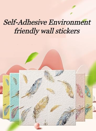 Image of 3D Brick Wallpaper for Wall | Self Adhesive PE Foam DIY Panel | Peel & Stick Decor for Home, Living, Bedroom & Office (70 x 77 cm, Appx 5.8 Sq Ft) (1, MP Pink-01)