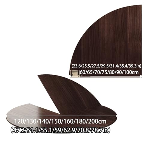 Plateau pliable SEIFE 140cm texture pierre blanche et gain de place - 7