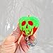 Poisoned Fruit Badge Reel – Handmade Halloween Retractable ID Holder – Spooky Fall Gift for Nurses, Teachers & Office Staff