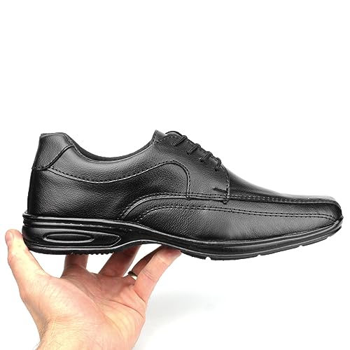 Sapato Oxford Social Masculino Casual Preto Com Palmilha Anatomica (42)