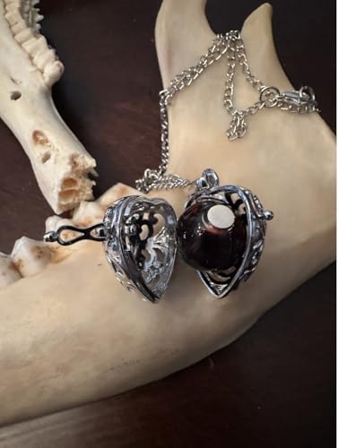 Heart Locket Victorian style - BloodVial Necklace & Anticoagulant - 32 inch Necklace BloodBond love forever3
