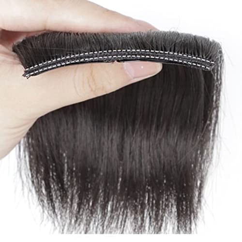 DOACT Fringe Bangs Straight Hair Piece, Clip in Short Hairpiece Straight Neat Bangs 11.8in Length Thickened Fringe Bangs Straight Hair Wig Piece