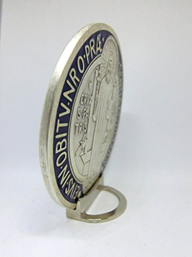 Médaille Saint Benoît sur socle pour la protection de la maison - 4