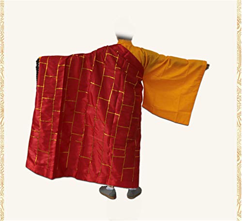 Zzooi Chinese Style Monk's Gown Cassock Monk Robe for Conduct Religious Rite or Performance4