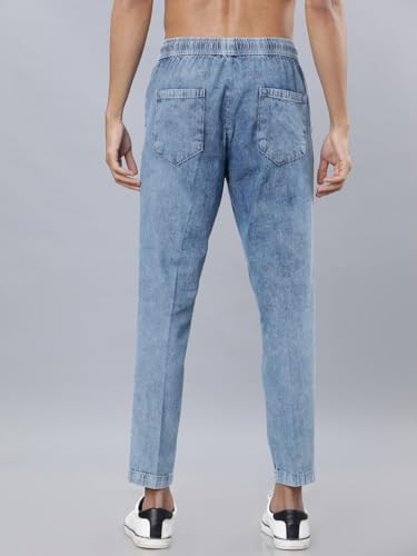 Image of Highlander Mens Tapered Fit Denim Jeans for Man| Regular Length|Mid-Rise|Stretchable Fabric for Comfort fit| Jeans for Man | Men Jeans