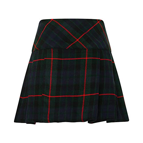 Womens 16.5 in Plaid Tartan Mini Kilt Skirt Gunn 14 US2