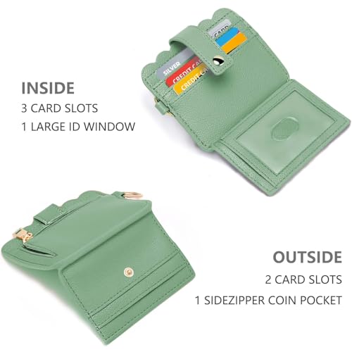 Image of Wristlet Wallet for Women with Keychain - RFID Card Holder Small Wallet Wristlet with Key Ring