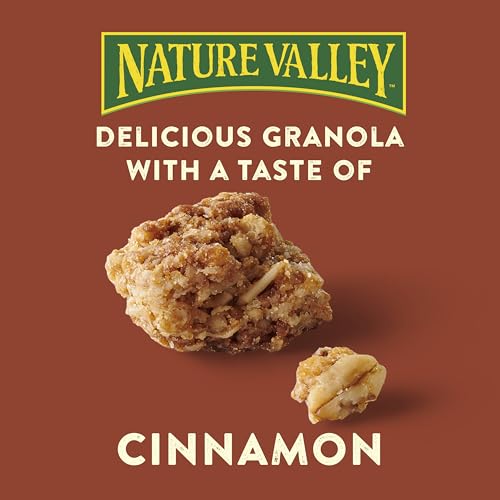 Image of Nature Valley Crunchy Granola, Cinnamon Granola, Resealable Snack Pouch, 16 oz (Pack of 4)
