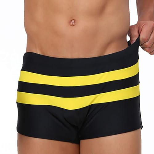 Men's Solid Swim Brief Swimsuit Swimming Trunk Swim Shorts Swimwear Elastic Waist4