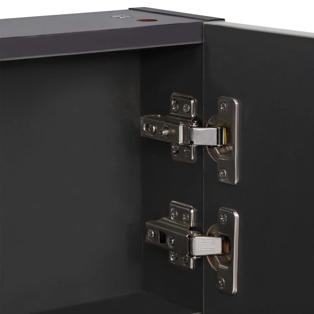 Generic Szafka łazienkowa z Lustrem LED, Szafka Pod toaletkę z Paskami świetlnymi LED, Złącze USB, Długotrwałe Użytkowanie, Podwójne Energooszczędne światło, 3 Półki na Przybory