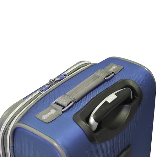 Olympia U.S.A. Tuscany 25-Inch Luggage Expandable Double 4 Wheel Spinner Suitcase with Front Zipper Pocket4