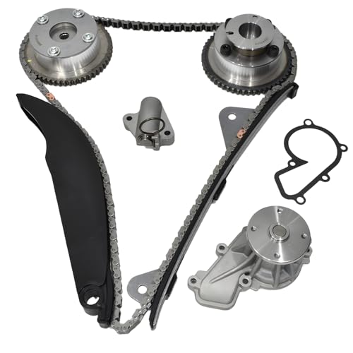 BTSCAR Timing Chain Kit with VVT Camshaft Sprocket and Water Pump Fits for Hyundai Elantra 1.8L, for KIA Soul 1.8L 2.0L 2011-2016 Intake & Exhaust Sprocket 243502E001/243702E000 by BTSCAR - Used condition - US$34.45