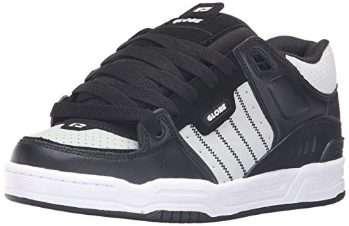 Image of Globe Mens Fusion Skate Shoes, Black /Grey /White, 14 M US