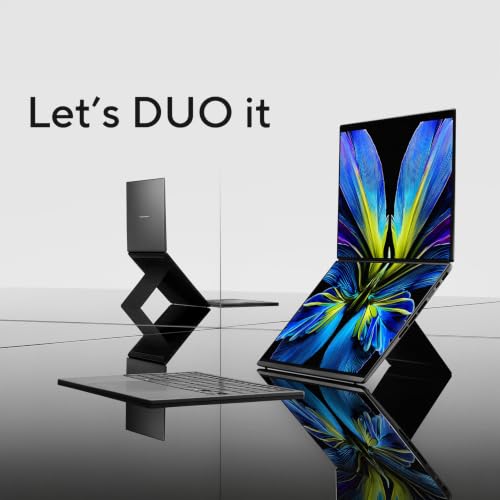 Image of Mavark Zenbook Duo Dual 14 inch OLED 3K 144Hz Touch Laptop - Intel Core Ultra X9 388H, Intel Arc Graphics, 32GB RAM, 2TB SSD, Stylus Pen WiFi 7, Win 11 Pro CPS Warranty