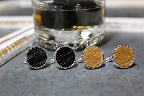 Whiskey Barrel Cufflinks, Father's Day Gift, 5th anniversary, groomsmen gift, wedding cuff links, groom cufflinks