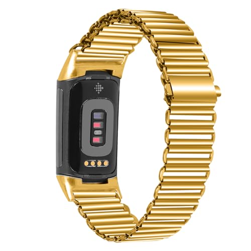 Correa metálica ajustable para Fitbit Charge 5 y 6 miniatura 2