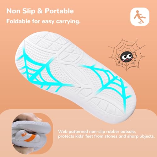 Image of WateLves Wide Toddler Water Shoes Kids Barefoot Athletic Sneakers Girls Boys Quick Dry Aqua Socks for Beach Hiking Swim Kayak Sport Accessories, Camping Essentials