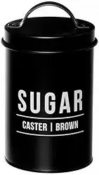 Pote para Açúcar Manhattan em Aço Galvanizado Preto 900ml POTE177PT - Hauskraft