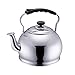Kettle 5L 304 Stainless Steelmodern Whistling Stovetop Tea Pot anti-scalding Handle induction Cooktops Gas Stove Home Camping (Stainless Steel)
