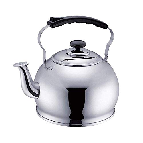 Wasserkocher 5L 304 Edelstahl Steelmodern Whistling Herd, Teekanne, Verbrühschutz, Induktionskochfelder, Gasherd Home Camping