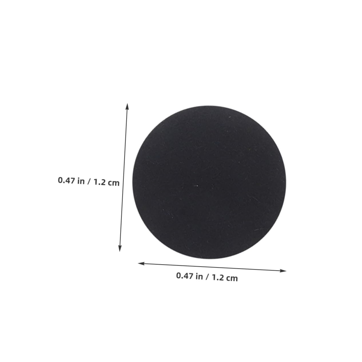 Tofficu 500pcs Self-Adhesive Black Felt Circles for Crafts Clothing Decoration and Sewing Projects Round Felt Stickers Strong Adhesive Backing for Easy Application