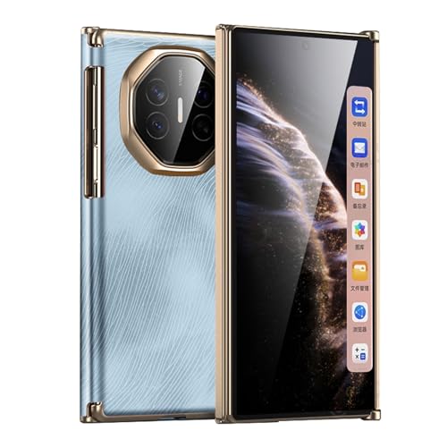 HAMEILU �K�p�Ώ�Huawei Mate XT/Xts�p�V�F���A���U�[���X�}�z�w�ʃJ�o�[�A�q���W�t���Ռ��z���ی�A���b�L���H�X�����P�[�X,�u���[,XT