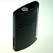 S.T. Dupont – Mechero de Maxijet cepillado chrome-p, color negro brillante