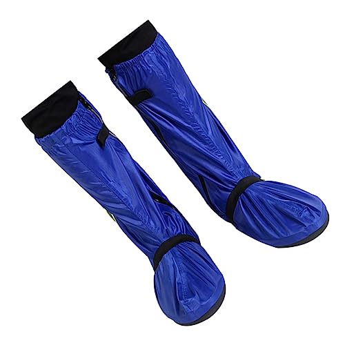 Cubrezapatos DOITOOL para hombre y mujer, cubiertas impermeables para lluvia y nieve, tela oxford azul, talla M miniatura 1