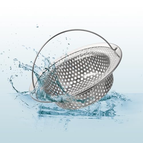Colador para fregadero de cocina acero inoxidable 4.33" miniatura 4
